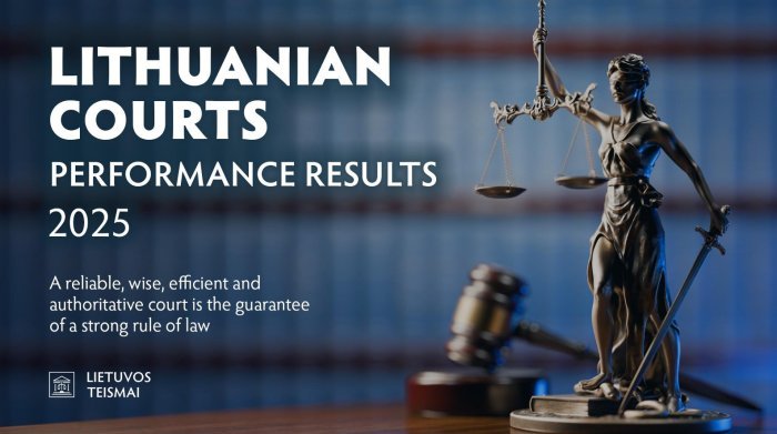 Activity Report of Lithuanian Courts 2025: fastest and most efficient case processing speed in the EU, declining funding, and security issues